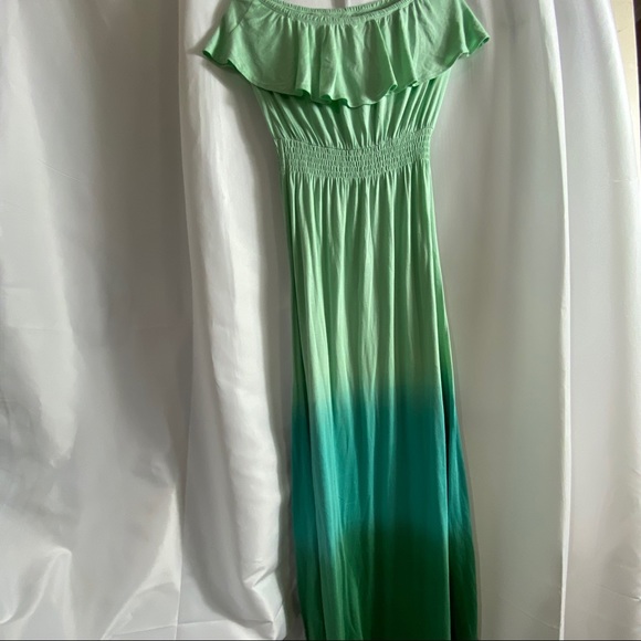 THREADS 4 THOUGHT TIE DYE OVERLAY MAXI DRESS - Picture 2 of 6